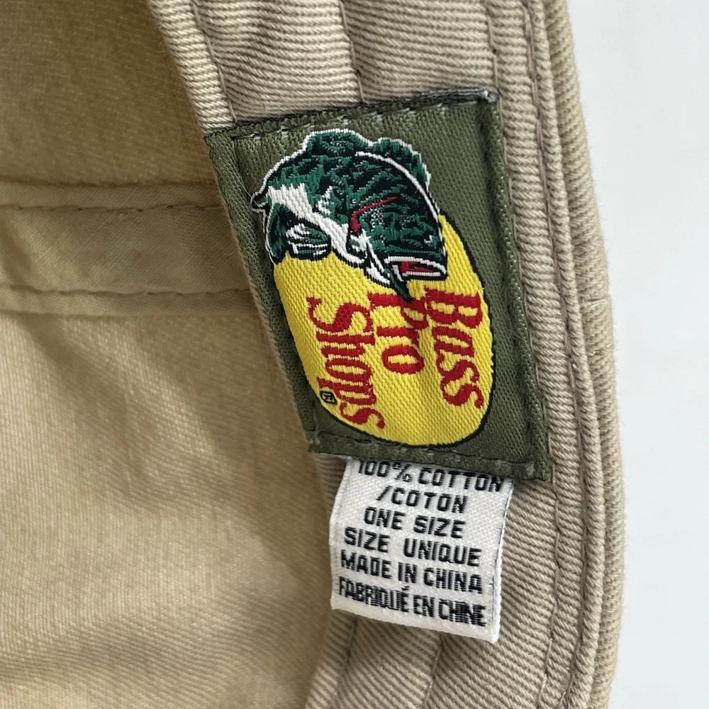 Bass Pro Shops XPS‎ (Embroidered) Tan Hat Cap Strapback Adjustable 100% Cotton